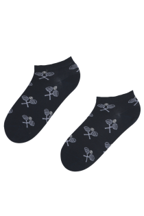 TENNIS CUP dark blue low-cut cotton socks | Sokisahtel