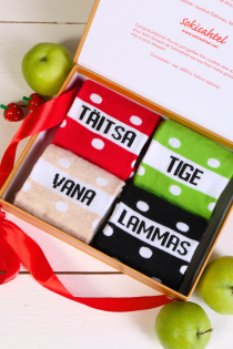 MUST LAMMAS gift box with 4 pairs of socks | Sokisahtel