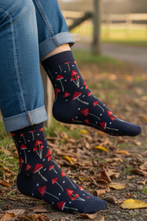 TOADSTOOL tumesinised meriinovillased seentega sokid | Sokisahtel