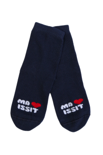 TRUE LOVE dark blue cotton socks for babies | Sokisahtel
