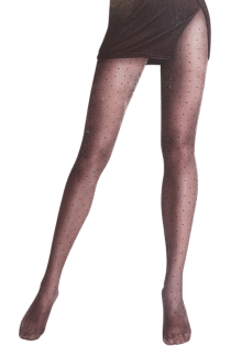 TULLE 20DEN sparkly tights with dots | Sokisahtel