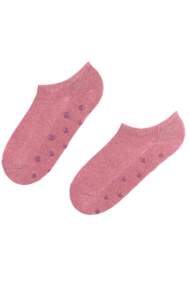 TUULI pink anti-slip low-cut wool socks | Sokisahtel