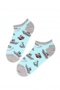 Укороченные хлопковые носки с изображением различных парусных судов для мужчин и женщин SHIPSWORLD | Sokisahtel