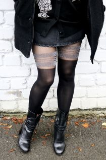 MINELLI black sparkling tights | Sokisahtel