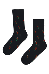 PARROT cotton socks with parrots for men | Sokisahtel