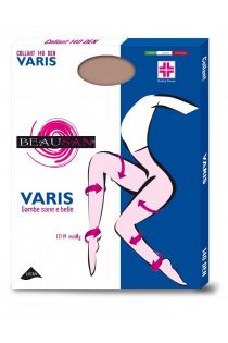 VARIS 140DEN beige support tights | Sokisahtel