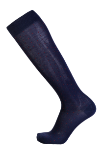 VEIKO dark blue merino wool knee-highs for men | Sokisahtel