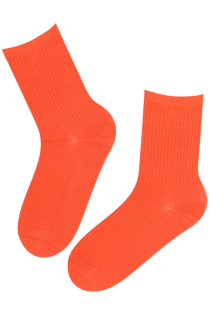 VIRSIINIA orange warm alpaca wool socks | Sokisahtel