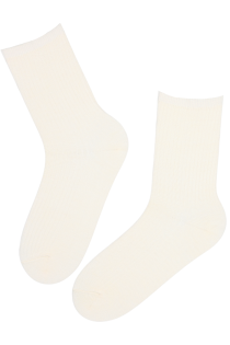 VIRSIINIA white warm alpaca wool socks | Sokisahtel