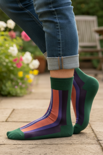 VÕNNU triibulised puuvillased sokid | Sokisahtel