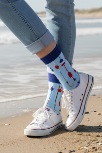 WATER sinised mereteemalised puuvillased sokid | Sokisahtel