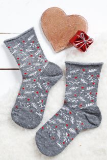 WONDERLAND grey angora socks for children | Sokisahtel