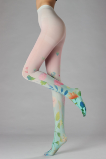 WOWBIRD print floral tights | Sokisahtel