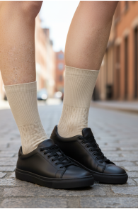 ALASKA beige wool thermal socks | Sokisahtel