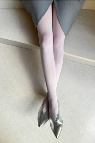 Светло-розовые полупрозрачные колготки 40DEN STIINA ROSA | Sokisahtel