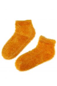 Женские мягкие и пушистые домашние носки желтого цвета LOORES | Sokisahtel