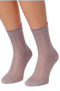 MIIABEL purple fishnet socks | Sokisahtel