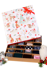 Advent Calendar WARM FEET, WARM HEART! 24 pairs of angora and merino wool socks | Sokisahtel