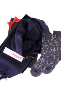 Alpakavillast salli ja SEASIDE sokkidega kinkekarp naistele | Sokisahtel