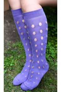 EXPRESSION lilac knee-highs | Sokisahtel