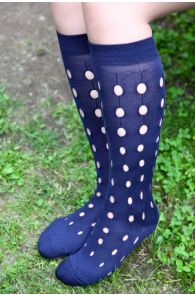 EXPRESSION blue knee-highs  