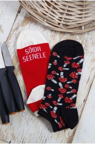 Men's and women's chef socks SÕIDA SEENELE (Go mushroom picking) | Sokisahtel