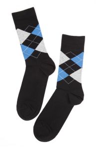 Хлопковые мужские носки темно-синего цвета BENJAMIN | Sokisahtel