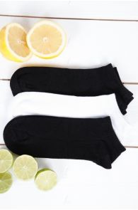 JOHANNA bamboo viscose low-cut socks for women, 3 pairs | Sokisahtel
