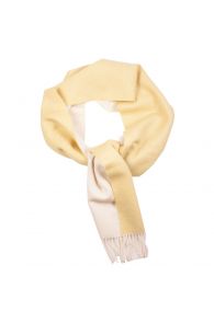 Alpaca wool yellow-white coloured scarf | Sokisahtel