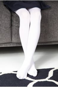 MEERI 40DEN children's white microfiber tights
