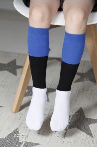 EESTI children's cotton knee-highs in the colours of the Estonian flag | Sokisahtel