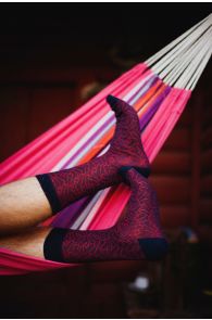 Костюмные носки красного цвета для мужчин DODO - детям до 18 запрещено! | Sokisahtel