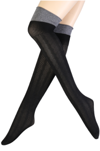 ALESSIA black over-the-knee-highs | Sokisahtel