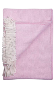 Alpaca wool pink herringbone pattern plaid | Sokisahtel