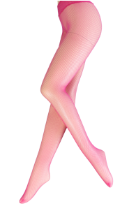 AMARA pink tights with a fishnet pattern | Sokisahtel