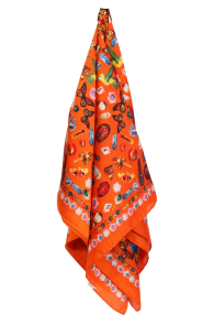 AMARONI orange colorful neckerchief