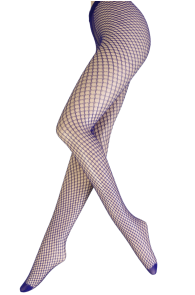 ANTONIA blue tights with a fishnet pattern | Sokisahtel