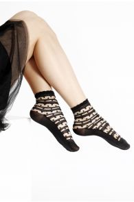 Женские тонкие носки черного цвета ANTONINA | Sokisahtel