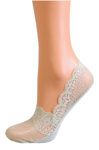 AQUA light green lace footies | Sokisahtel