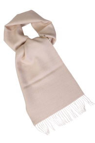 Alpaca wool light beige double sided scarf | Sokisahtel