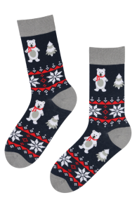 BABY BEAR dark blue socks with bears | Sokisahtel