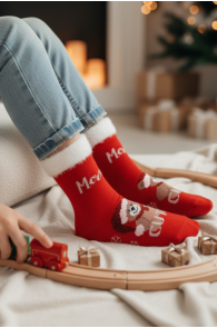BAIBA punased karuga jõulusokid lastele | Sokisahtel