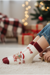 BAIBA valged jõulusokid lastele | Sokisahtel