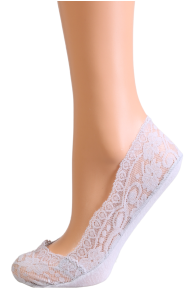 BALEGA light grey lace footies | Sokisahtel