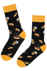 BEER and HOTDOG cotton socks for men | Sokisahtel