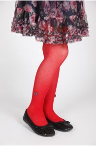 Children's red tights BLUROSE | Sokisahtel
