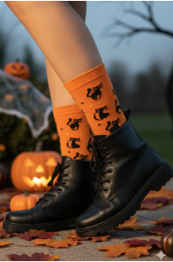 BRAM Halloween socks with black cats | Sokisahtel