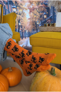 BRAM mustade kassidega Halloweeni sokid lastele | Sokisahtel