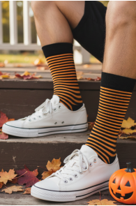 BRAM striped Halloween socks | Sokisahtel