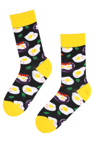 BREAKFAST cotton socks with a food pattern | Sokisahtel